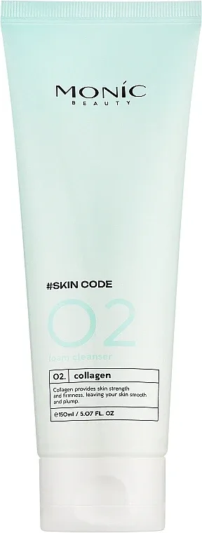 Пенка для умывания Monic Beauty #Skin Code 02 Collagen Foam Cleanser с коллагеном, для очищения лица, 150 мл