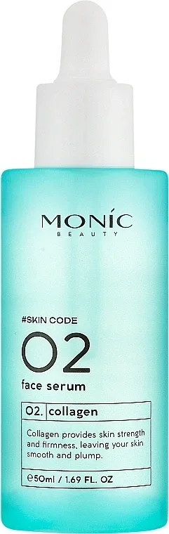 Сыворотка для лица Monic Beauty Skin Code 02 укрепляющая, с коллагеном, против морщин, 50 мл