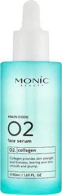 Сыворотка для лица Monic Beauty Skin Code 02 укрепляющая, с коллагеном, против морщин, 50 мл