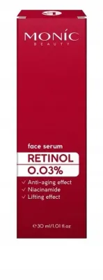 Сыворотка для лица Monic Beauty Retinol антивозрастная, с ретинолом и ниацинамидом, 30 мл