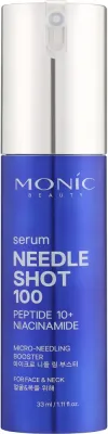 Сыворотка для лица Monic Beauty Needle Shot 100 с микроиглами и комплексом из 10 пептидов, 33 мл