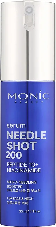 Сыворотка для лица Monic Beauty Needle Shot 200 с микроиглами и комплексом пептидов, 33 мл