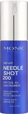 Сыворотка для лица Monic Beauty Needle Shot 200 с микроиглами и комплексом пептидов, 33 мл