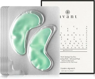 Патчи под глаза Avant Ultra-Calming Cica Eye Rejuvenating Pads успокаивающие, с центеллой азиатской, 4 г