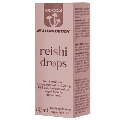 Пищевая добавка Allnutrition Mushroom Reishi Drops с экстрактом гриба рейши, капли, 30 мл