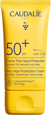 Caudalie Vinosun Protect Very High Protection Cream SPF 50+ крем солнцезащитный для лица для всей семьи, для детей с 3 лет 50 мл