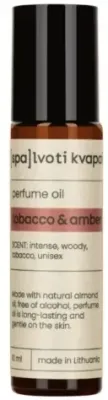 Масляные духи Spalvoti Kvapai Oil Fragrance Tobacco + Amber, 10 мл