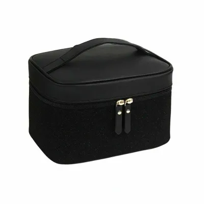 Косметичка KillyS Black Velvet размер M черный велюр