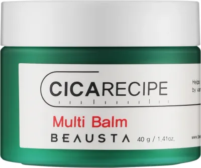 Бальзам для лица Beausta Cicarecipe Multi Balm с центеллой и комплексом CICA, для чувствительной кожи, 40 г
