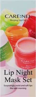 Набор ночных масок для губ Carenel Apricot 3 шт по 5 г