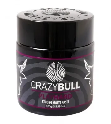 Паста для волос CrazyBull Play Hard Strong Matte Paste, матовая, сильной фиксации, 100 г
