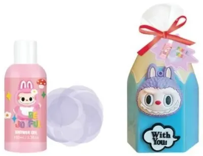 Aurora Kids Lubu детский набор: гель для душа 100 мл + губка для купания + подставка для ручек и карандашей, подарок ребёнку