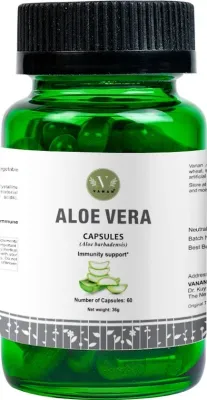 БАД с алоэ в капсулах Vanan Aloe Vera Capsules, 60 шт
