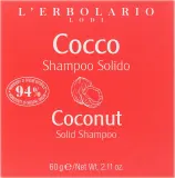 Твёрдый шампунь для волос L'Erbolario Coconut Solid Shampoo, с кокосом, 60 г — фото 1