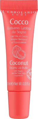 Бальзам для губ L'Erbolario Coconut Lip Balm с кокосовым маслом, с аппликатором, 10 мл
