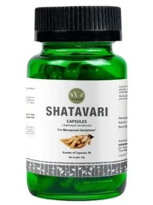БАД для гормональной и репродуктивной системы в капсулах Vanan Shatavari Capsules, 60 шт