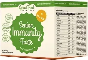 Набор БАД для иммунитета GreenFood Nutrition Senior Immunity Forte + Pill Box, 120 шт