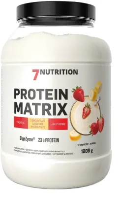 Протеин многокомпонентный 7Nutrition Protein Matrix Strawberry-Banana, вкус «Клубника-банан», для спортсменов, 1000 г