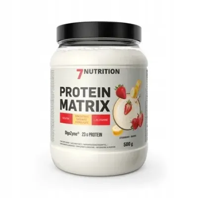 Протеин многокомпонентный 7Nutrition Protein Matrix Strawberry-Banana, вкус «Клубника-банан», для спортсменов, 500 г