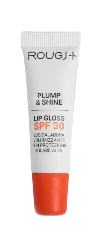 Блеск для губ Rougj+ Plump Shine Lip Gloss SPF30 с эффектом увеличения объёма губ, с солнцезащитным фактором, 10 мл
