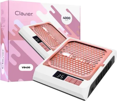 Пылесборник для маникюра и педикюра Clavier V8400, 20 Вт, белый, с фильтром