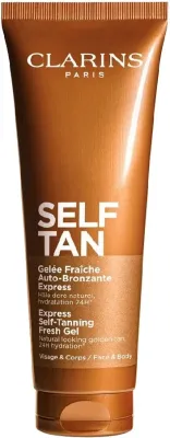Гель для автозагара Clarins Express Self-Tanning Fresh для лица и тела