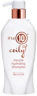 Шампунь увлажняющий It's A 10 Coily Miracle Hydrating Shampoo, для вьющихся и волнистых волос, 295,7 мл
