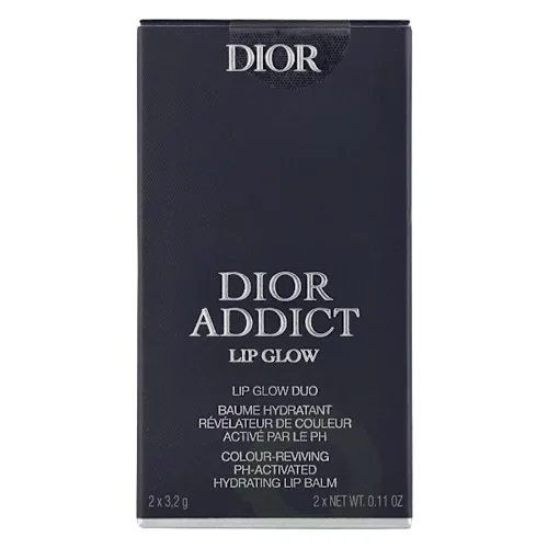 Набор бальзамов для губ Dior Addict Lip Glow оттенки 001 Pink и 012 Rosewood 2 шт по 3.2 г