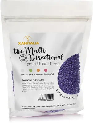 Воск для депиляции Xanitalia The Multi Directional Perfect Touch Film Wax Intense Violet в гранулах, плёночный, без полосок, 500 г