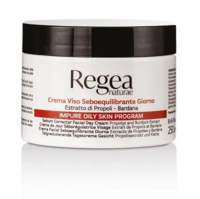 Дневной крем для лица Regea Naturae Sebum Balancing Face Cream Day с прополисом и экстрактом лопуха, 250 мл