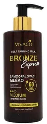 Vivaco Bronze Express молочко-автозагар для тела Medium 300 мл, лосьон автозагар средний оттенок