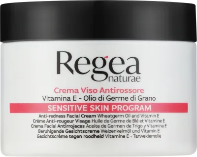 Regea Naturae Sensitive Skin Program Anti-Redness Facial Cream крем для лица против покраснений для чувствительной кожи 250 мл, успокаивающий с центеллой и календулой