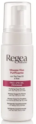 Regea Naturae Face Special Program Purifying Face Mousse очищающий мусс для умывания с чайным деревом и алоэ 190 мл, для жирной кожи