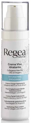 Regea Naturae Hydrating Program Hydrating Face Cream крем для лица увлажняющий, лёгкий, с морским коллагеном и аргановым маслом, 50 мл