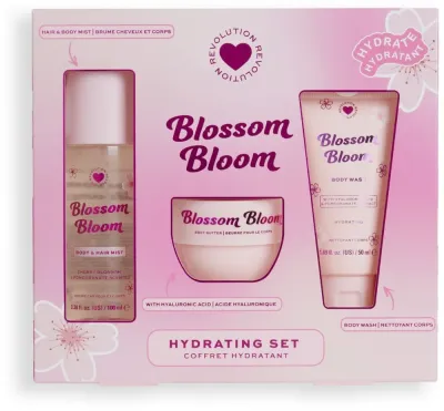 Набор для тела I Heart Revolution Blossom Bloom гель для душа крем и спрей с цветочным ароматом уценка 50+68+100