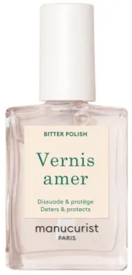 Лак для ногтей Manucurist Vernis Amer Bitter Polish с горьким вкусом против обкусывания ногтей, укрепляющий и защитный