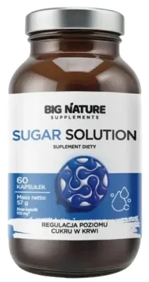 БАД для регулирования уровня сахара в крови Big Nature Sugar Solution, 60 шт., 90 шт, 60 шт