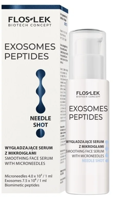 Сыворотка для лица Floslek Exosomes Peptides с микроиглами, экзосомами центеллы и пептидами, 30 мл