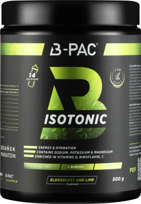 Изотоник AronPharma B-PAC Isotonic Elderberry And Lime, чёрная бузина и лайм, 500 г