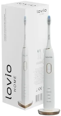 Электрическая зубная щётка Lovio SonicProtect Pro звуковая, с таймером, белая, 1 шт