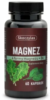 БАД Магний + B6, шпинат, капуста кале Skoczylas, 60 шт
