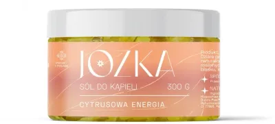 Jozka соль для ванны Цитрусовая энергия 300 г, с маслами апельсина и бергамота, с золотистым мерцанием