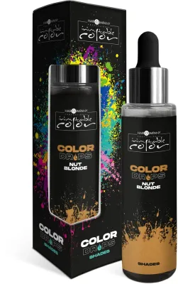 Капли для окрашивания волос Hair Company Inimitable Color Drops, концентрированный пигмент, 50 мл, оттенок Nut Blonde