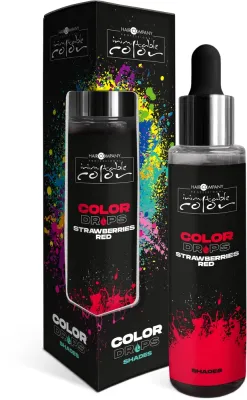 Капли для окрашивания волос Hair Company Inimitable Color Drops, концентрированный пигмент, 50 мл, оттенок Strawberries Red