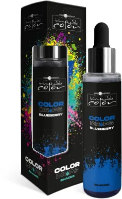 Капли для окрашивания волос Hair Company Inimitable Color Drops, концентрированный пигмент, 50 мл, оттенок Blueberry