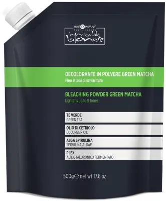 Осветляющая пудра для волос Hair Company Inimitable Blonde Green Matcha, для осветления и мелирования, 500 г