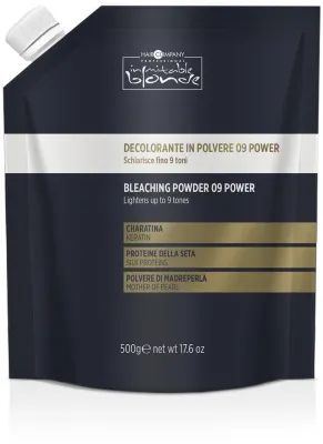 Осветляющая пудра для волос Hair Company Inimitable Blonde 09 Power, до 9 уровней, с фиолетово-синим пигментом, 500 г