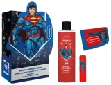 Детский набор Aura Cosmetics Superman гель для душа 300 мл бальзам для губ 3.8 г и кошелек — фото 1