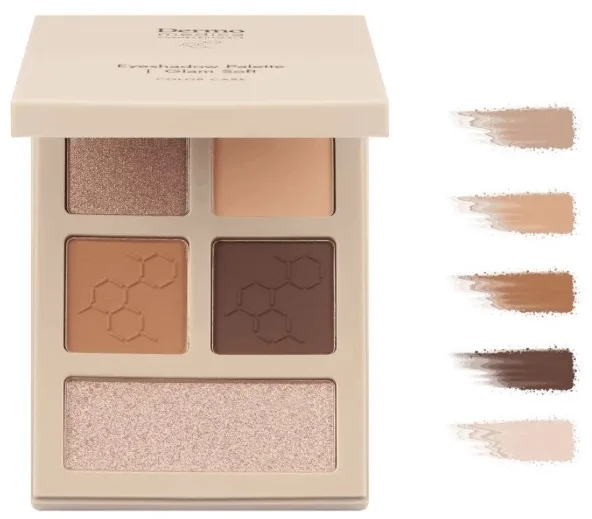 Палетка теней для век Dermomedica Eyeshadow Palette с бархатистой текстурой, 6,5 г, оттенок Glam Soft