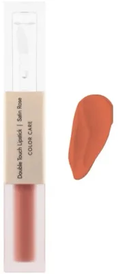 Помада для губ Dermomedica Double Touch Lipstick жидкая, из двух частей, 2 x 1,72 мл, оттенок Satin Rose
